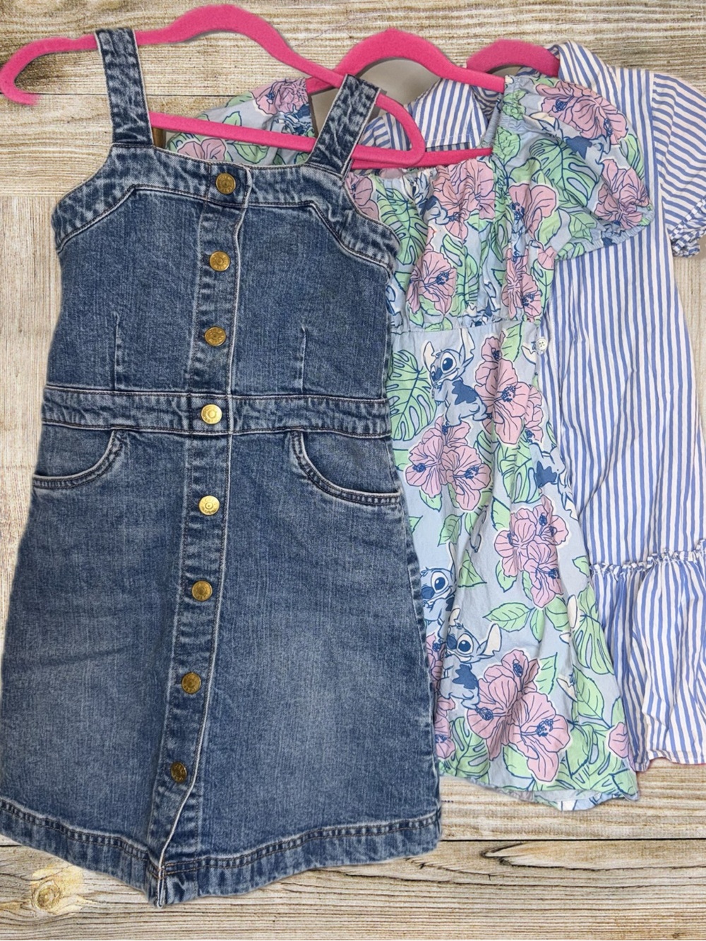 3  Girls Crewcuts and Stitch Dress Bundle size 8
